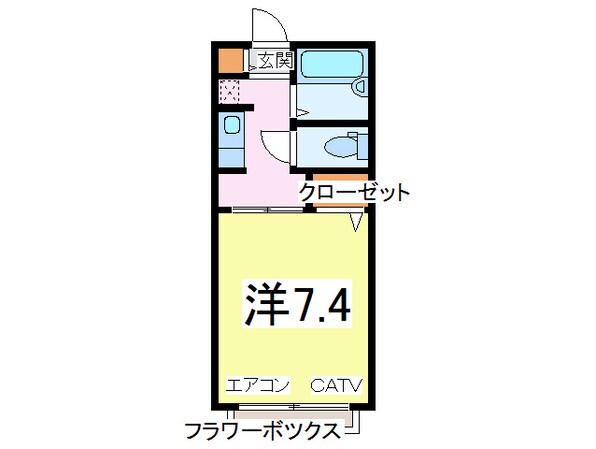 八幡宿駅 徒歩7分 2階の物件間取画像